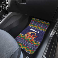 Scandinavian Yule Goat Christmas Car Mats with Scandinavian Folk Pattern Style - Wonder Print Shop