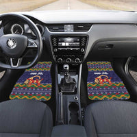 Scandinavian Yule Goat Christmas Car Mats with Scandinavian Folk Pattern Style - Wonder Print Shop