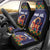 Scandinavian Yule Goat Christmas Car Seat Cover with Scandinavian Folk Pattern Style - Wonder Print Shop