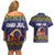Scandinavian Yule Goat Christmas Couples Matching Off Shoulder Short Dress and Hawaiian Shirt with Scandinavian Folk Pattern Style - Wonder Print Shop