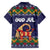 Scandinavian Yule Goat Christmas Family Matching Long Sleeve Bodycon Dress and Hawaiian Shirt with Scandinavian Folk Pattern Style - Wonder Print Shop