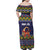 Scandinavian Yule Goat Christmas Family Matching Off Shoulder Maxi Dress and Hawaiian Shirt with Scandinavian Folk Pattern Style - Wonder Print Shop
