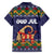 Scandinavian Yule Goat Christmas Hawaiian Shirt with Scandinavian Folk Pattern Style - Wonder Print Shop