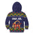 Scandinavian Yule Goat Christmas Kid Hoodie with Scandinavian Folk Pattern Style - Wonder Print Shop