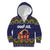 Scandinavian Yule Goat Christmas Kid Hoodie with Scandinavian Folk Pattern Style - Wonder Print Shop