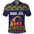 Scandinavian Yule Goat Christmas Polo Shirt with Scandinavian Folk Pattern Style - Wonder Print Shop