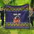 Scandinavian Yule Goat Christmas Quilt with Scandinavian Folk Pattern Style - Wonder Print Shop