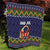 Scandinavian Yule Goat Christmas Quilt with Scandinavian Folk Pattern Style - Wonder Print Shop