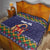 Scandinavian Yule Goat Christmas Quilt with Scandinavian Folk Pattern Style - Wonder Print Shop
