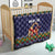 Scandinavian Yule Goat Christmas Quilt with Scandinavian Folk Pattern Style - Wonder Print Shop