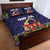 Scandinavian Yule Goat Christmas Quilt Bed Set with Scandinavian Folk Pattern Style - Wonder Print Shop