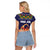 Scandinavian Yule Goat Christmas Raglan Cropped T Shirt with Scandinavian Folk Pattern Style - Wonder Print Shop
