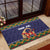 Scandinavian Yule Goat Christmas Rubber Doormat with Scandinavian Folk Pattern Style - Wonder Print Shop