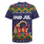 Scandinavian Yule Goat Christmas Rugby Jersey with Scandinavian Folk Pattern Style - Wonder Print Shop