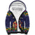 Scandinavian Yule Goat Christmas Sherpa Hoodie with Scandinavian Folk Pattern Style - Wonder Print Shop