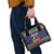 Scandinavian Yule Goat Christmas Shoulder Handbag with Scandinavian Folk Pattern Style