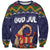 Scandinavian Yule Goat Christmas Sweatshirt with Scandinavian Folk Pattern Style - Wonder Print Shop