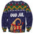 Scandinavian Yule Goat Christmas Sweatshirt with Scandinavian Folk Pattern Style - Wonder Print Shop