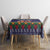 Scandinavian Yule Goat Christmas Tablecloth with Scandinavian Folk Pattern Style - Wonder Print Shop