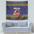 Scandinavian Yule Goat Christmas Tapestry with Scandinavian Folk Pattern Style - Wonder Print Shop