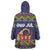 Scandinavian Yule Goat Christmas Wearable Blanket Hoodie with Scandinavian Folk Pattern Style - Wonder Print Shop