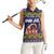 Scandinavian Yule Goat Christmas Women Sleeveless Polo Shirt with Scandinavian Folk Pattern Style - Wonder Print Shop