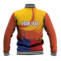 Personalised France Bicycle Racing Baseball Jacket Sporty Style