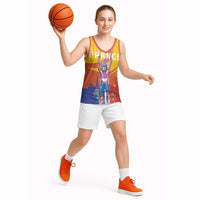 Personalised France Bicycle Racing Basketball Jersey Sporty Style