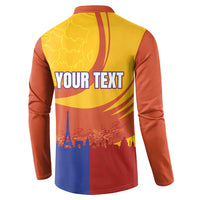 Personalised France Bicycle Racing Button Sweatshirt Sporty Style