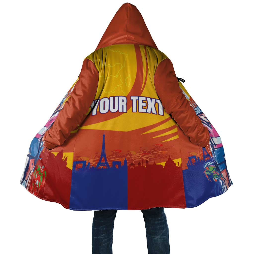 Personalised France Bicycle Racing Cloak Sporty Style