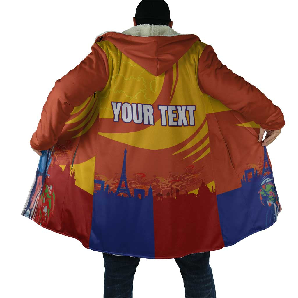 Personalised France Bicycle Racing Cloak Sporty Style