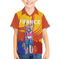 Personalised France Bicycle Racing Hawaiian Shirt Sporty Style