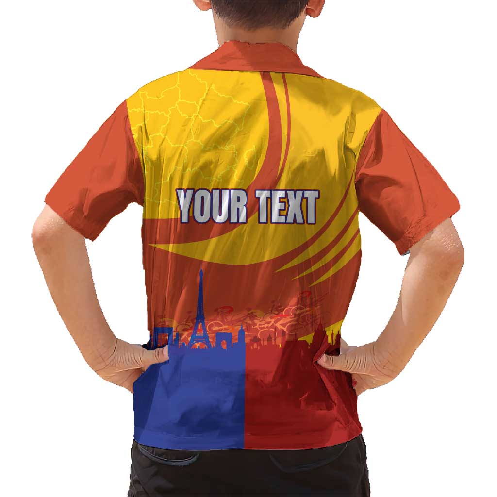 Personalised France Bicycle Racing Hawaiian Shirt Sporty Style