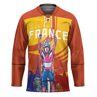 Personalised France Bicycle Racing Hockey Jersey Sporty Style