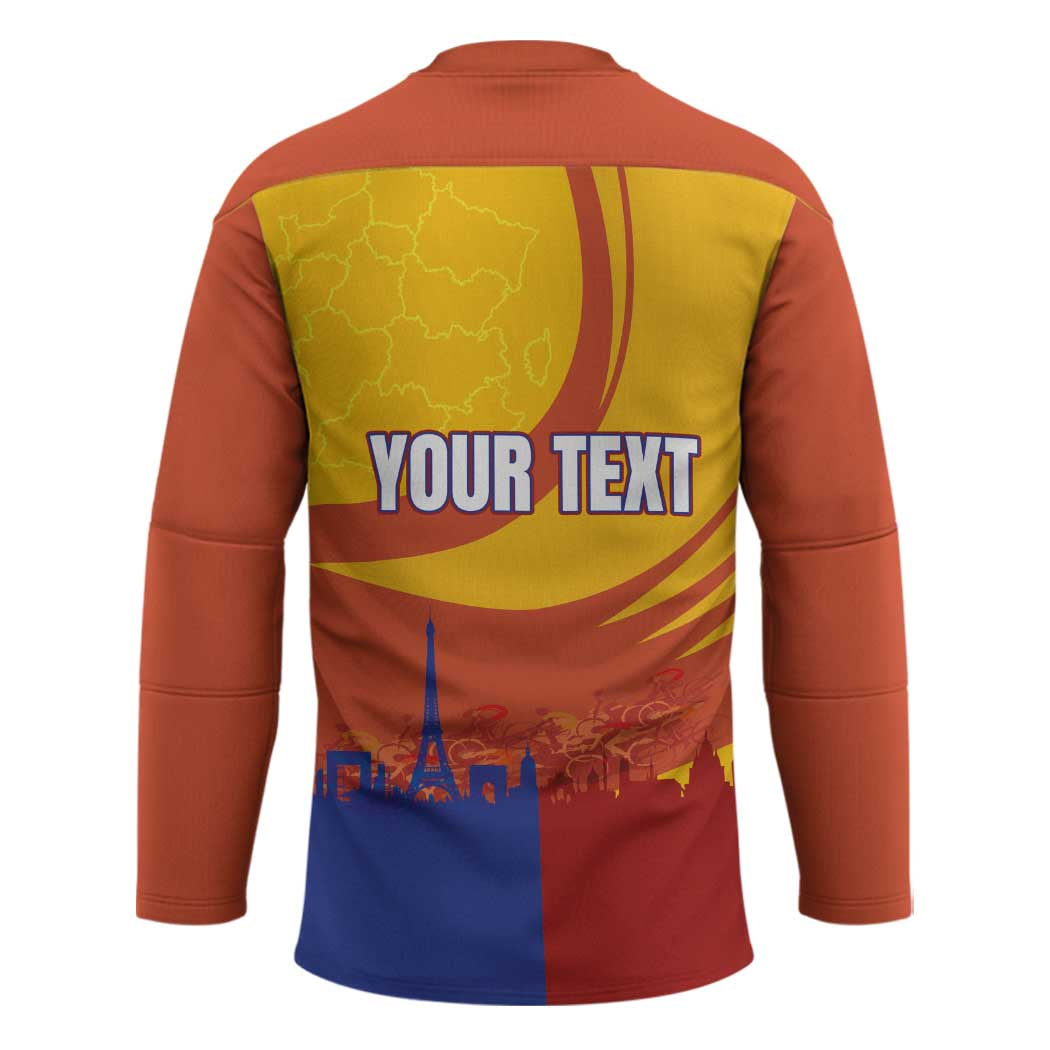 Personalised France Bicycle Racing Hockey Jersey Sporty Style