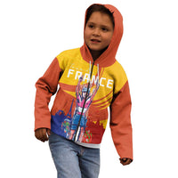 Personalised France Bicycle Racing Kid Hoodie Sporty Style
