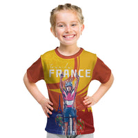 Personalised France Bicycle Racing Kid T Shirt Sporty Style