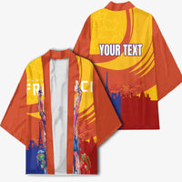 Personalised France Bicycle Racing Kimono Sporty Style