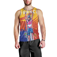 Personalised France Bicycle Racing Men Tank Top Sporty Style