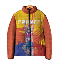 Personalised France Bicycle Racing Padded Jacket Sporty Style