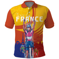 Personalised France Bicycle Racing Polo Shirt Sporty Style