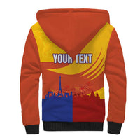 Personalised France Bicycle Racing Sherpa Hoodie Sporty Style