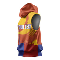 Personalised France Bicycle Racing Sleeveless Hoodie Sporty Style