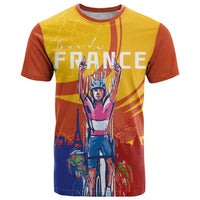 Personalised France Bicycle Racing T Shirt Sporty Style