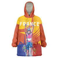 Personalised France Bicycle Racing Wearable Blanket Hoodie Sporty Style