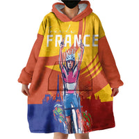 Personalised France Bicycle Racing Wearable Blanket Hoodie Sporty Style