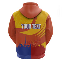 Personalised France Bicycle Racing Zip Hoodie Sporty Style