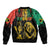 International Reggae Day Bomber Jacket Rastafarian Lion and B-Marley Passion - Wonder Print Shop