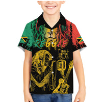 International Reggae Day Family Matching Mermaid Dress and Hawaiian Shirt Rastafarian Lion and B-Marley Passion - Wonder Print Shop