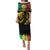 International Reggae Day Family Matching Puletasi and Hawaiian Shirt Rastafarian Lion and B-Marley Passion - Wonder Print Shop